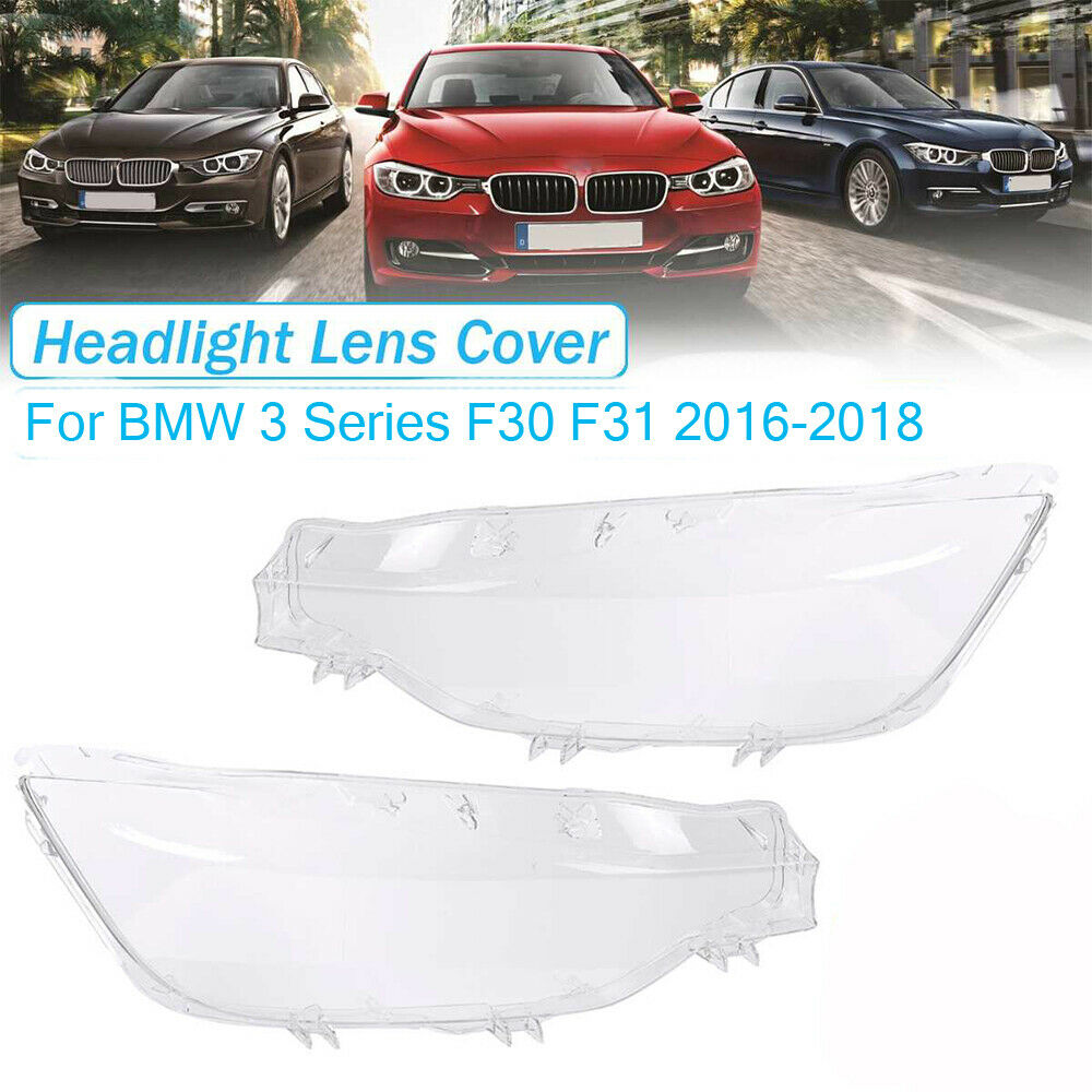 Right Driver Side Headlight Lens Replacement For BMW 3 Series F30 F31 LCI 2016-2019