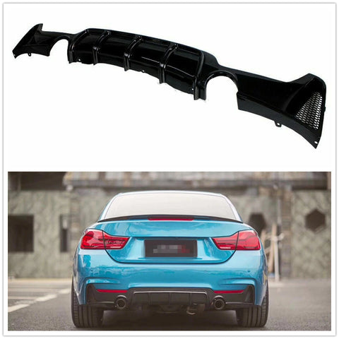 BMW 4 Series F32 (2014-2020), Rear Diffuser M-Performance for M-Tek 435i (Gloss Black)