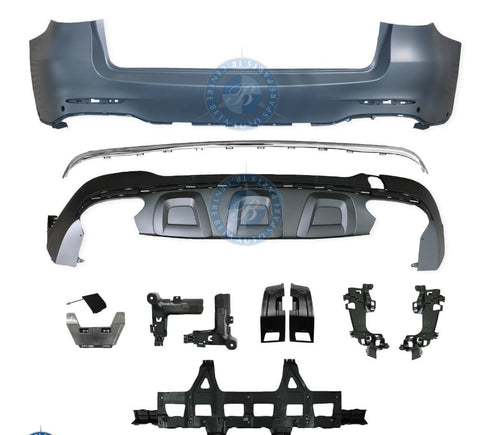 MERCEDES GLC-CLASS W253 (2016-2019), REAR BUMPER NORMAL AMG WITH PDC