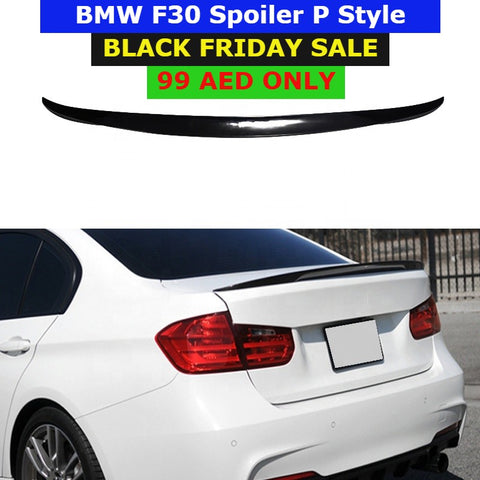 BMW F30 Glossy Black M Performance Trunk Spoiler