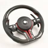 BMW D Shape Steering Wheel with Carbon Fiber for F series