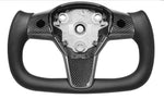 TESLA YOKE  White Steering Wheel with Leather  for S X Y 3 Models