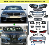 BMW 5 Series G30 (2017-2020), Full Body Kit Conversion Upgrade to 2021 M-Tek Look