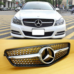 Mercedes C Class W204 Front Grille Diamond Look