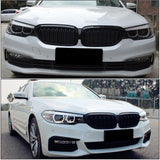 BMW G30 Front Grill Double Line Black Glossy