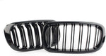 BMW E90 LCI Front Grill Double Line Black Glossy