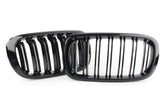 BMW E60 Front Grill Double Line Black Glossy