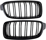 BMW F32 F33  Front Grill Double Line Black Glossy