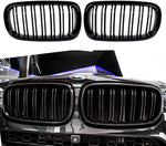 BMW E60 Front Grill Double Line Black Glossy