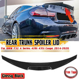 BMW F32 Glossy Black M4 Trunk Spoiler