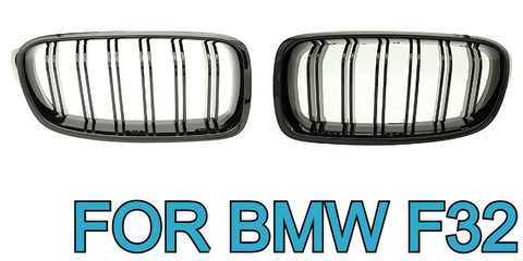 BMW F32 F33  Front Grill Double Line Black Glossy