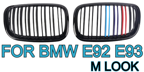 BMW E92 E93 LCI   Front Grill Double Line M Look