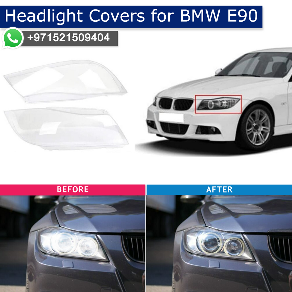 Unpainted/Primed Headlight Washer Spray Covers For BMW LCI E90 E91 3 Series 2009-2012 – IJDMTOY
