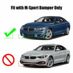 Front Bumper Lip For BMW F32 F33 F36 4 Series M Sport 2014-2020 435i Glossy Black