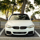 Front Bumper Lip For BMW F32 F33 F36 4 Series M Sport 2014-2020 435i Glossy Black