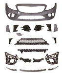 MERCEDES C-CLASS W205 (2019-UP), FRONT BUMPER ASSEMBLY WITH PDC AMG LOOK