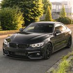 Front Bumper Lip For BMW F32 F33 F36 4 Series M Sport 2014-2020 435i Glossy Black