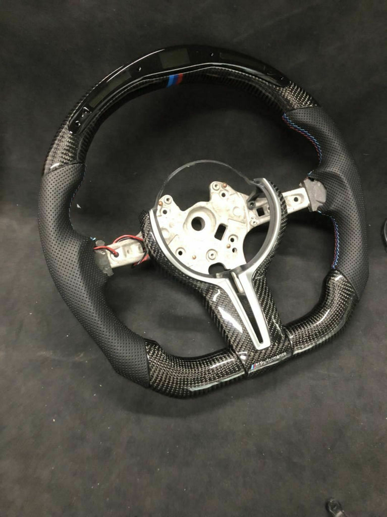 BMW Carbon fiber (complete steering wheel) LED Racing Steering Wheel F – 86  Regality