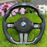 BMW D Shape LED Steering Wheel with Carbon Fiber for F series